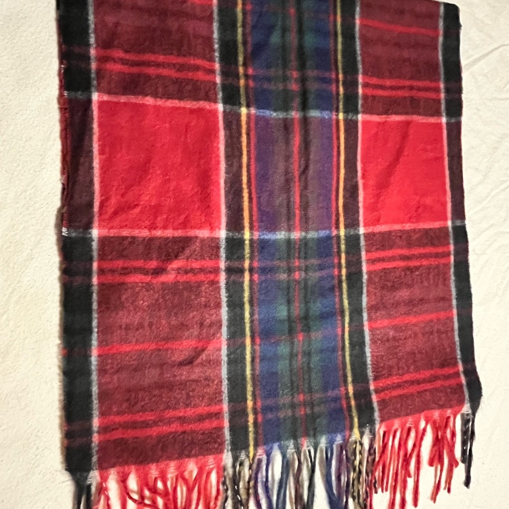NEW Style & Co. Red, White and Black Plaid Scarf - Picture 4 of 7